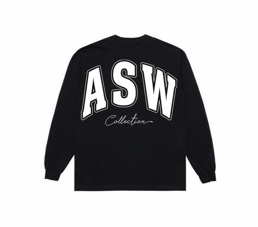 ASW Collection Back Logo Long Sleeve Shirt